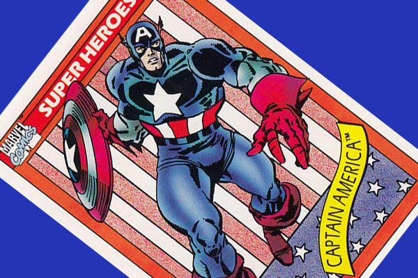 Captain America trading card