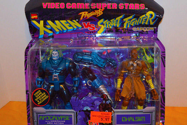 X-Men vs. Street Fighter action figures