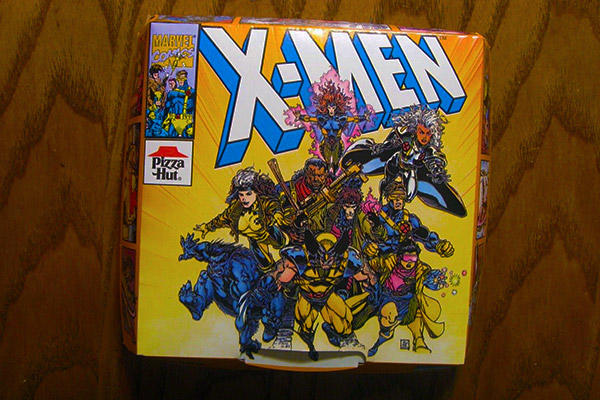 X-Men Pizza Hut box
