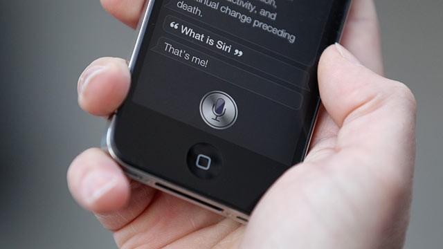 iPhone Siri In Hand