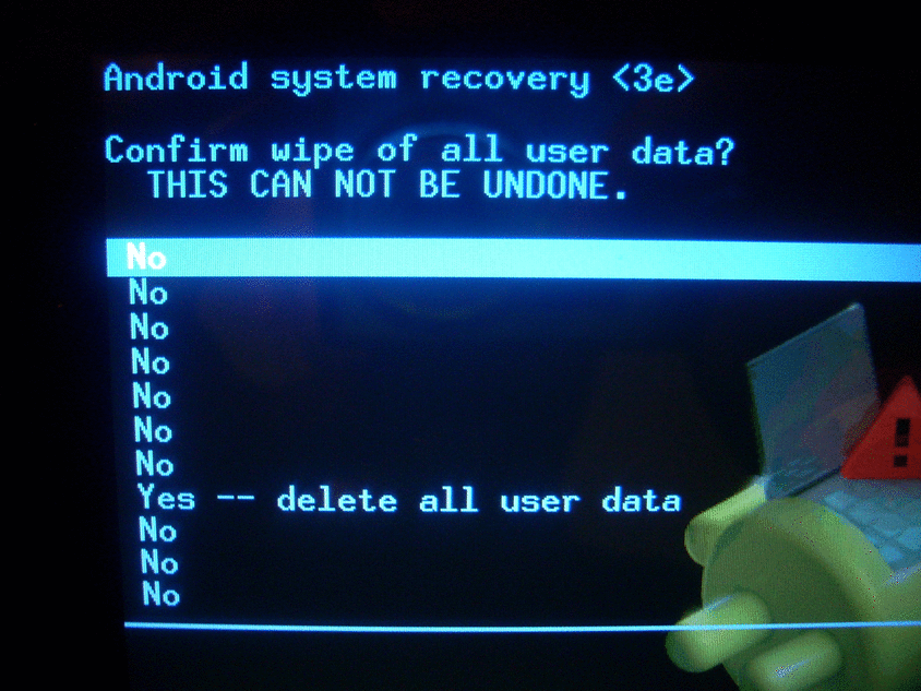 Android reset