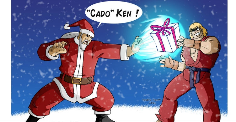 Santa Street Fighter